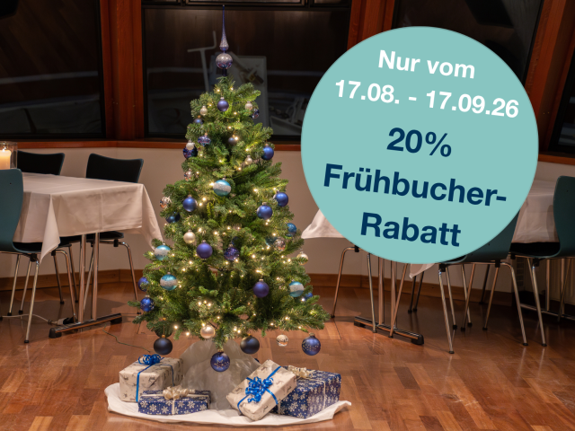 Frühbucher-Rabatt für Ihre Weihnachtsfeier